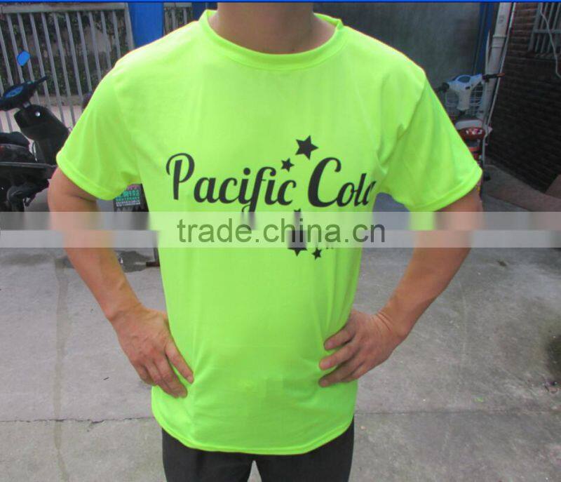 Bulk city running tshirt ,wholesale cheap good quality 100%polyester tshirts