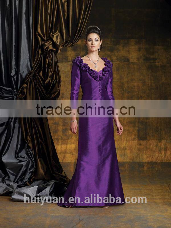satin sweetheart designer evening gowns with sleeves