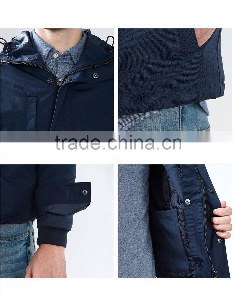 2-In-1 Detachable Fashion Coat Men Padded Quilting Jacket