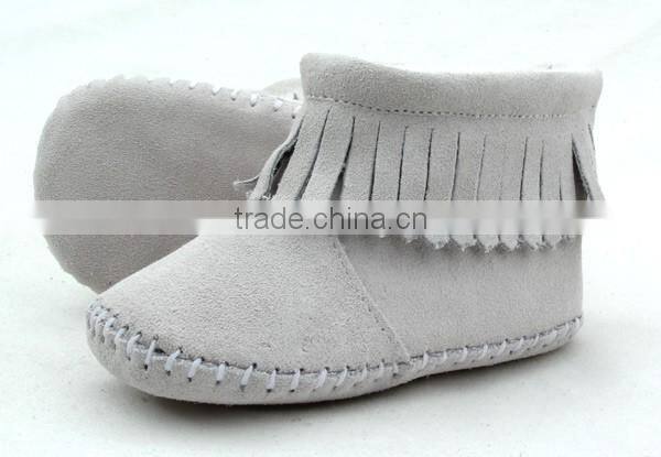 2017 Winter Toddler shoes leather moccasins boot outsole for baby boot
