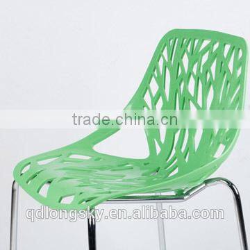 LS-4009 Wholesale Modern Cheap Colorful Stacking plastic Dining Chair For Dining Room Furniture