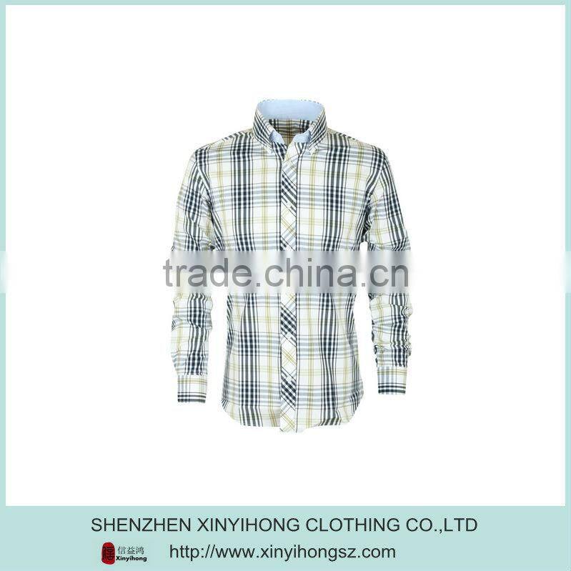 2015 Custom Sublimated Checks Long Sleeve Shirts Manufacturer