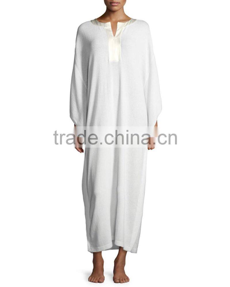 Wholesale customized cashmere dressing gown for ladies