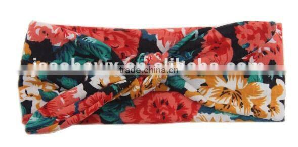 100% cotton fabric printed kids girl headband