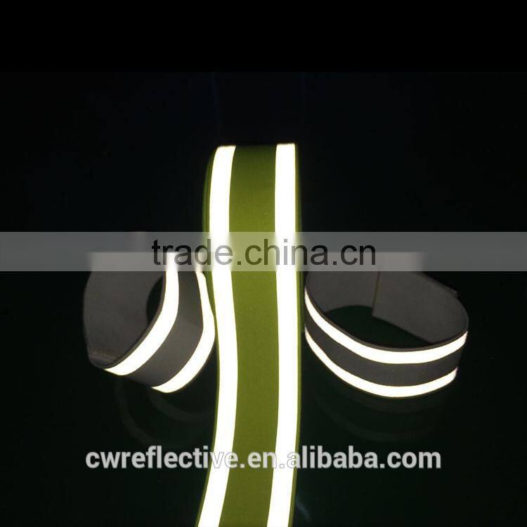 flourecence yellow wholesale elastic reflective arm band