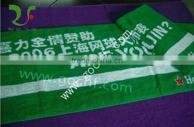 100% cotton yarn-dyed jacquard sports towels