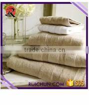 Cotton terry with dobby border hotel towel with low price