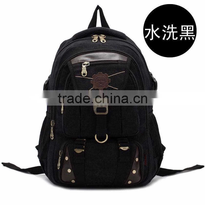 Factory direct wholesale brand Harajuku backpack canvas bag hit Korean maple leaf color for men and women students
