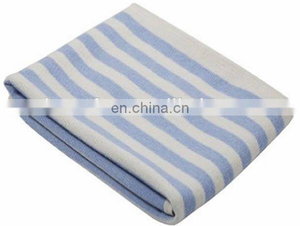 Factory wholesale 12gg Fashion striped lovely colors cashmere baby blankets