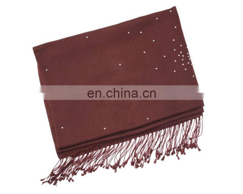 Silk Pashmina wool shawls with crystal 2016