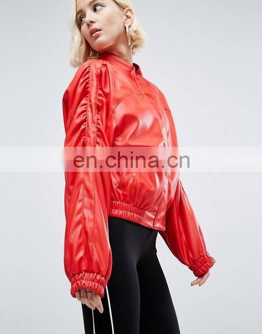 Manufacturer price custom men women motorcycle pu leather jacket