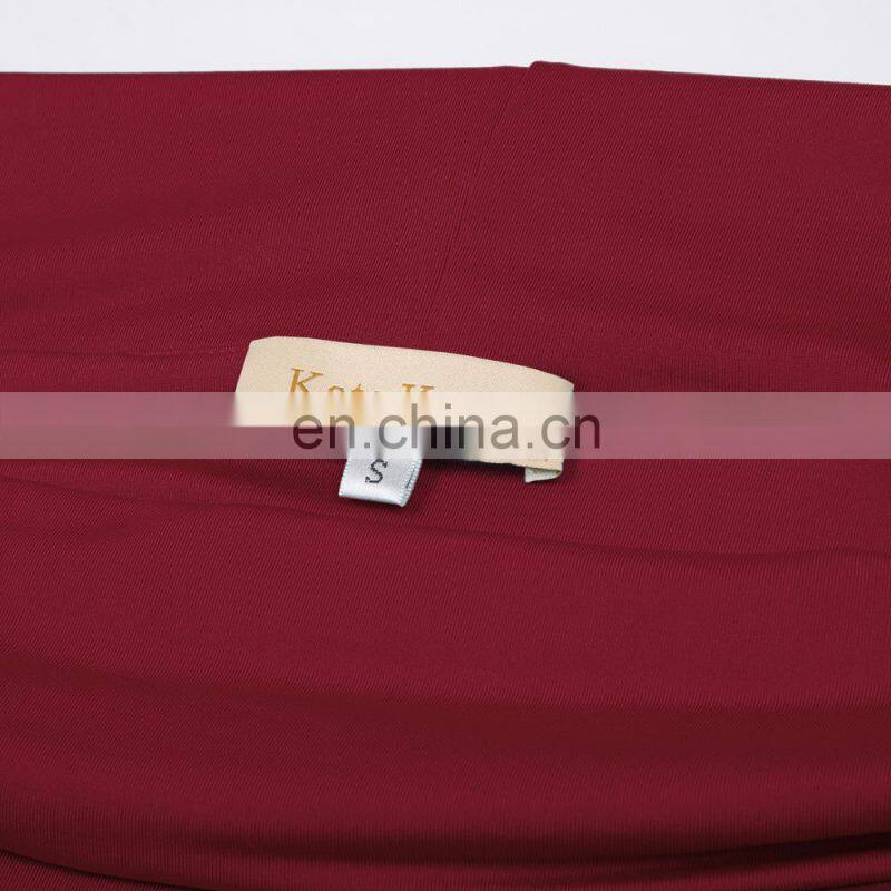 Kate Kasin Sexy Womens Maternity Long Sleeve Off Shoulder Long Maxi Dress Wine Red Maternity Dress KK000677-1