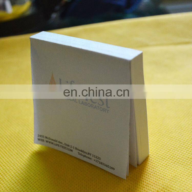 2013 custom print logo memo pad