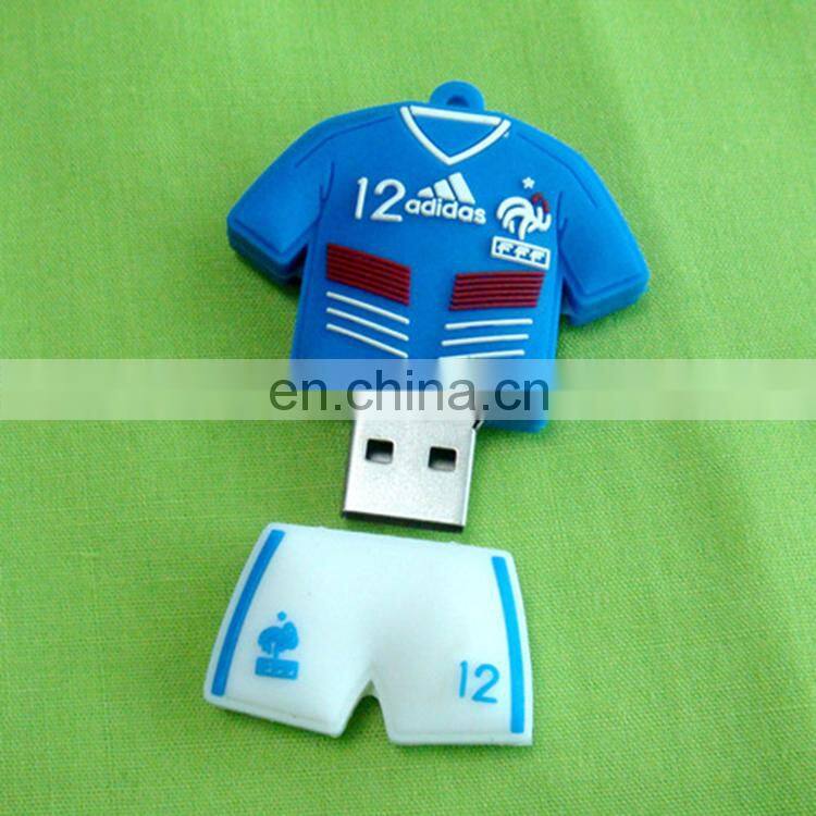 Hot selling USB 2.0 polo shirt shape pvc 2tb usb flash drive with logo
