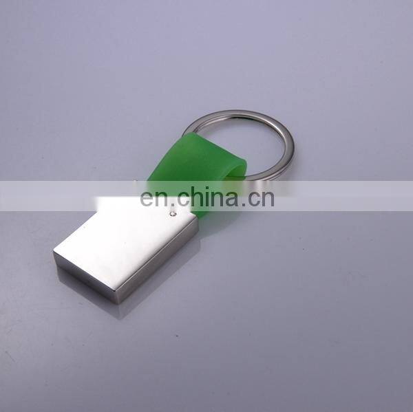PRINT LOGO CUSTOM SQUARE RUBBER KEYCHAIN WHOLESALE