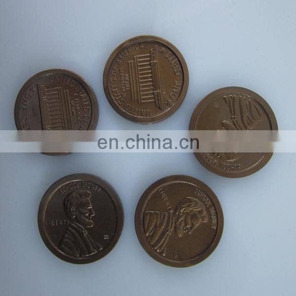Promotionals custom design blank plastic token coin
