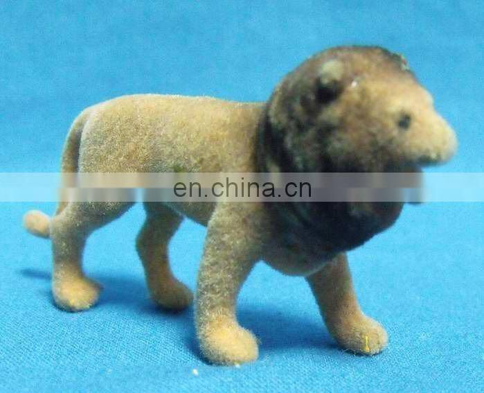 lovely pvc flocking dog toy