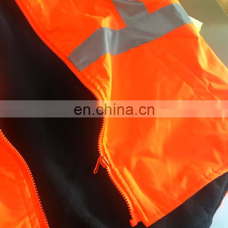 high visibility reflective safety work vest jackets