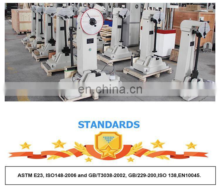 ISO ASTM EN BIN GB JB-300 Manual Charpy Impact Test Procedure Impact Testing Machine Supplier