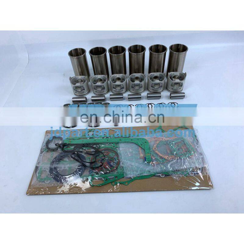 6DB10 Cylinder Liner Kit With Full Gasket Set Piston Rings Liner For Mitsubishi