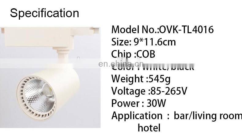 2 wire 3 wire 4 wire LED trumpet track light shop window white led rail light