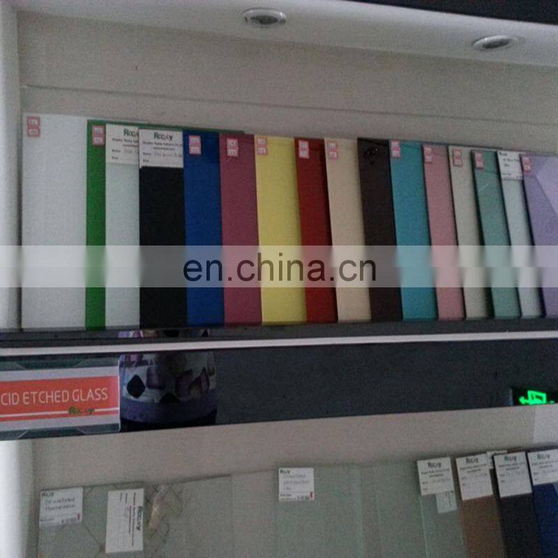 red black blue green paint glass