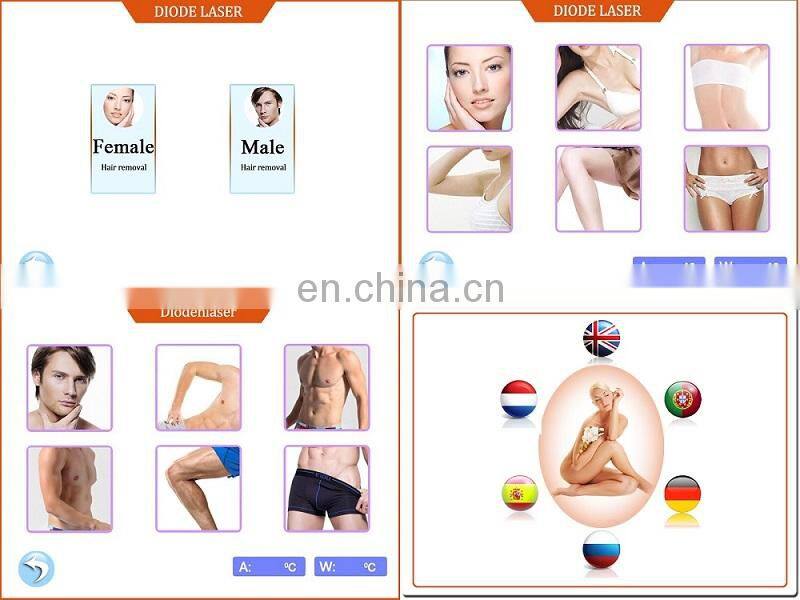 Ice Painless 808nm Diode Laser Hair Removal Machine For All Skin Type