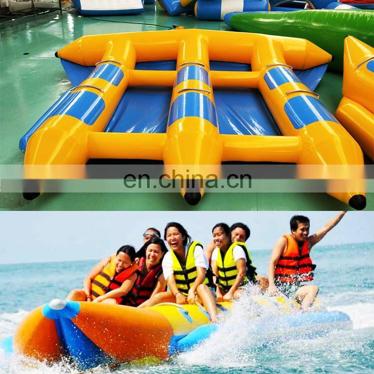 High quality factory price flying fish inflatable flying fishing fish banana tubes boat for sale