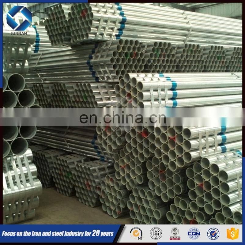 JUNNAN En10210 Erw Pipe Hot Dipped Galvanized Steel Pipe Oil Drilling Pipe