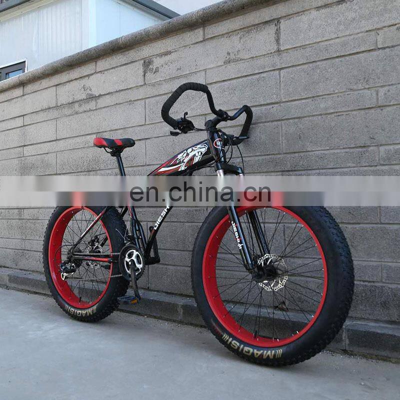 Cheap and best 26 inch 21 speed fat tire Mountain Bike with disc brake