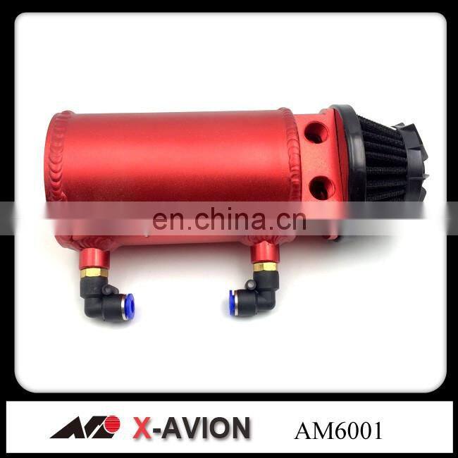 Billet Aluminum Universal Engine Oil Catch Tank Reservoir Breather Can