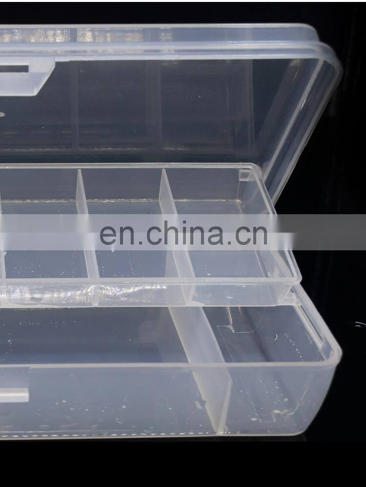 Adjustable Plastic Fishing Lure Hook Tackle Box Storage Case Portable Tackle Multifunctional Organizer two -double Fishing Boxes