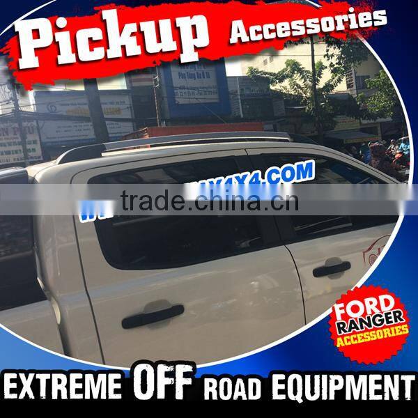 Aluminium Roof Rails Roof Bar For 2012-2015 F0RD RANGER T6 PX Mazda BT50