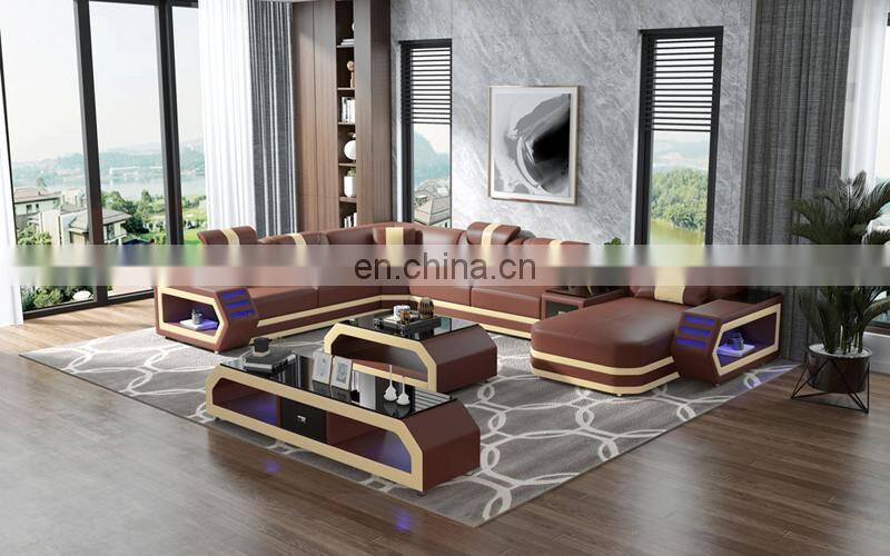 CBMmart Hot Selling Modern Genuine Leather Living Room Sofa Set
