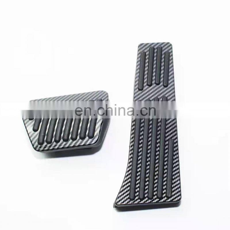Car Accessories Metal Foot Pedal Pads Carbon Fiber Brake Accelerator Pedal Gas Brake Car Pedal Pad For Suziki Jimny