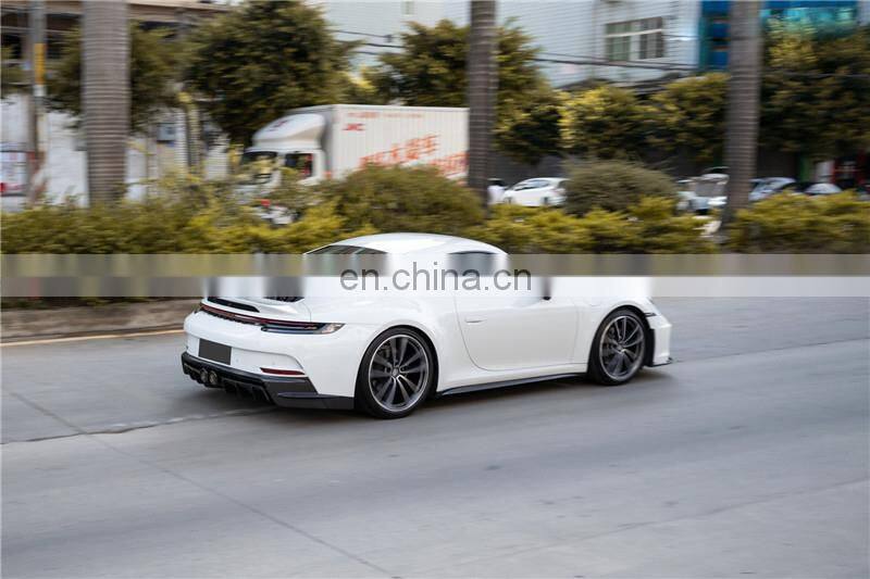 Runde GT3 For Porsche 992 Upgrade GT3 Body Kit Front Bumper Rear Bumper Hood Spoiler Exhaust Rear Engine Cover Side Skirts