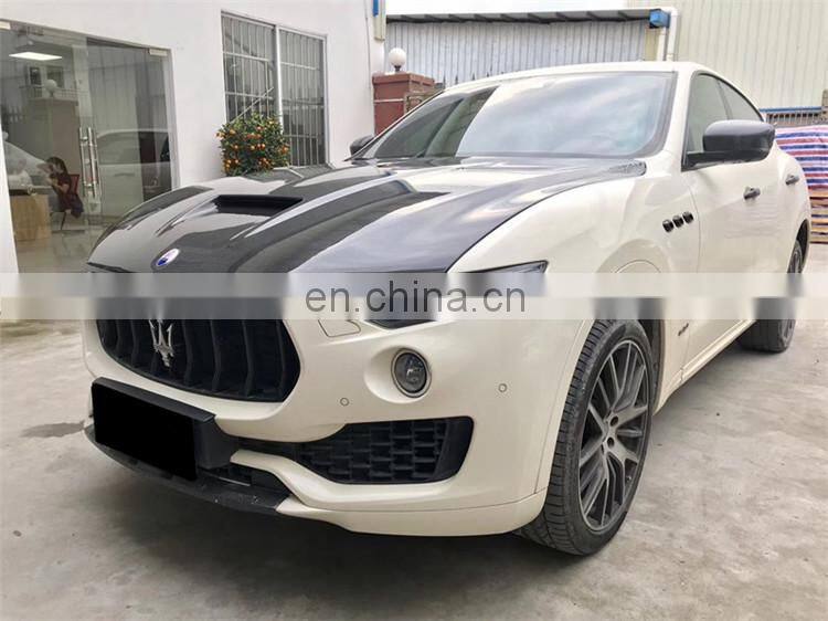 Runde Mansory Automotive Kits For Maserati Levante Real Carbon Fiber Body Kit Hood Front Rear Lip Spoiler