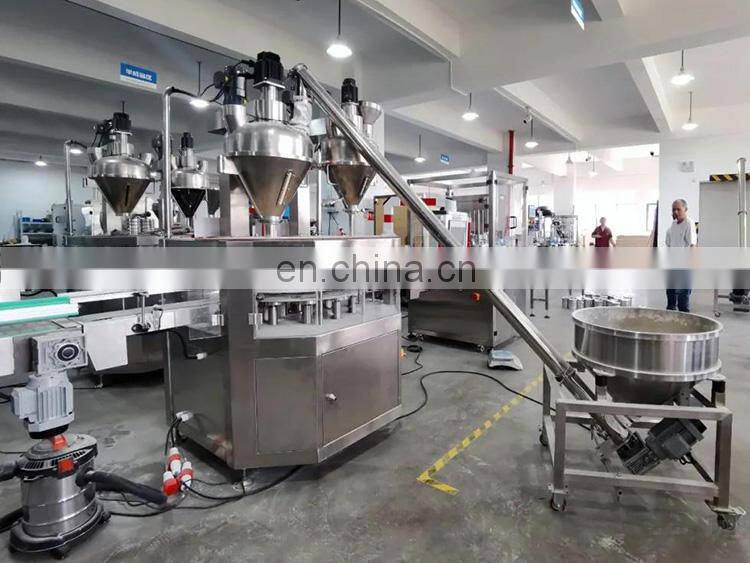 High Accuracy Automatic Pepper Milk Coffee Can Bottle Powder Filling Machine For Food & Beverage Shop