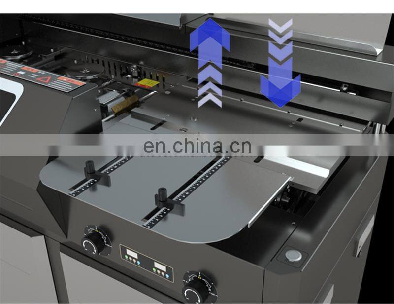 UK5 semi automatic Hot thermal glue spine book binder, hotmelt eva glue notebook binding machine