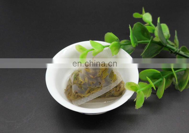 Biodegradable Empty Pyramid nylon tea bag with tab