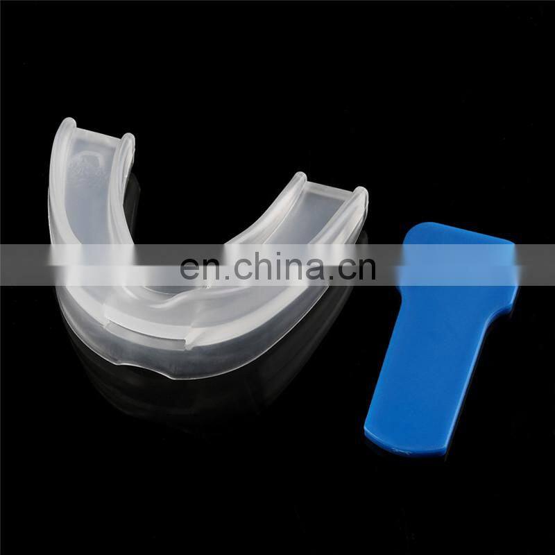 Silicone Sleeping Mouth Guard Stop Teeth Grinding Anti Snoring Bruxism Sleeping Aid Mouthguard with Case Box Health Care
