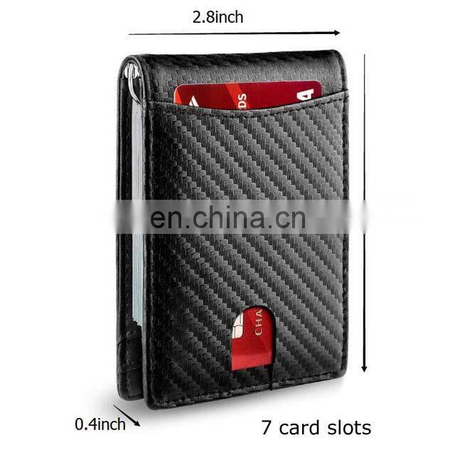 2021 Hot Selling Minimalist Slim Rfid Genuine Leather Wallet Genuine