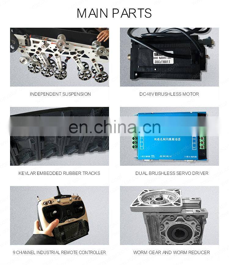 military surveillance robot chassis