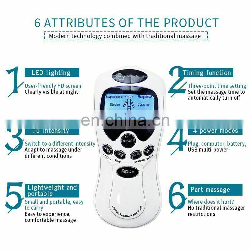 Muscle Stimulator Electrotherapy Massager Full Body Relax Pain Relief Machine