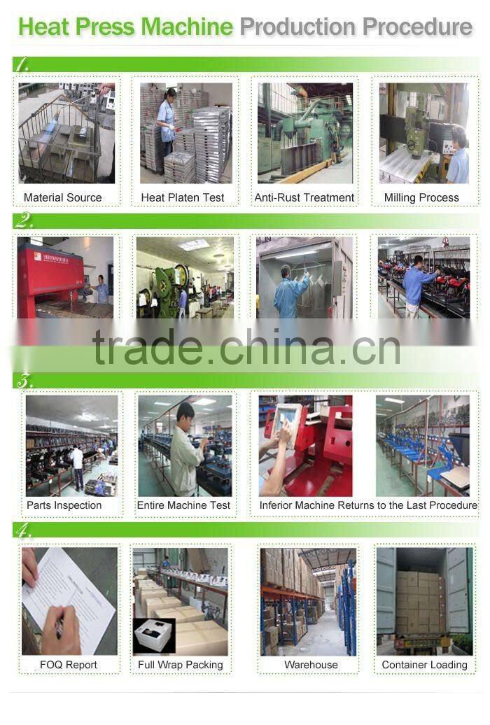 pneumatic Large format 80x100cm,100x120cm, 100x160cm wholesale t shirt heat transfer machine