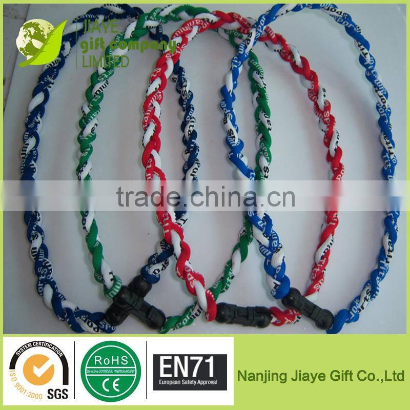 New 3 Ropes Tornado Ionic Titanium Baseball Sports Necklace