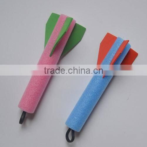 EVA Foam missile throwing dart suction cup toy for children