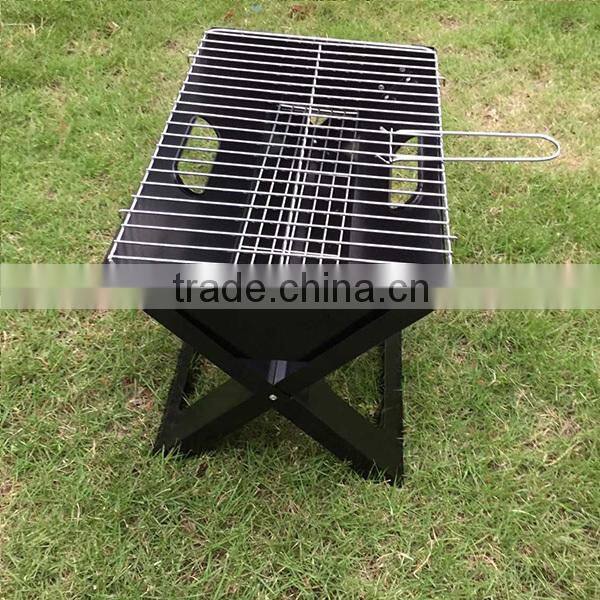 Easy carrying folding portable bbq grill charcoal barbecue grill