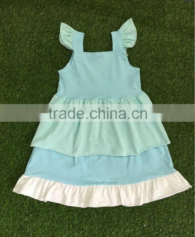 wholesale children girls dress sleeveless children clothing set slip dress ostrich pattern cool summer girls dress