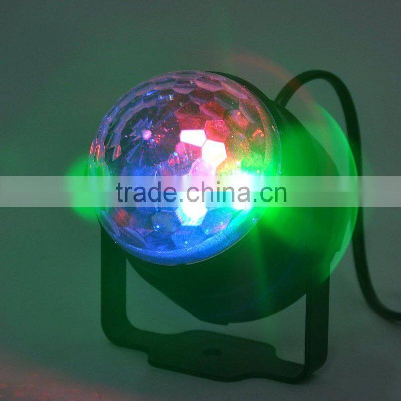 Mini and Delicate Design LED Stage Light Party LED Mini Crystal Ball Sound Control for Disco,all kinds of Parties